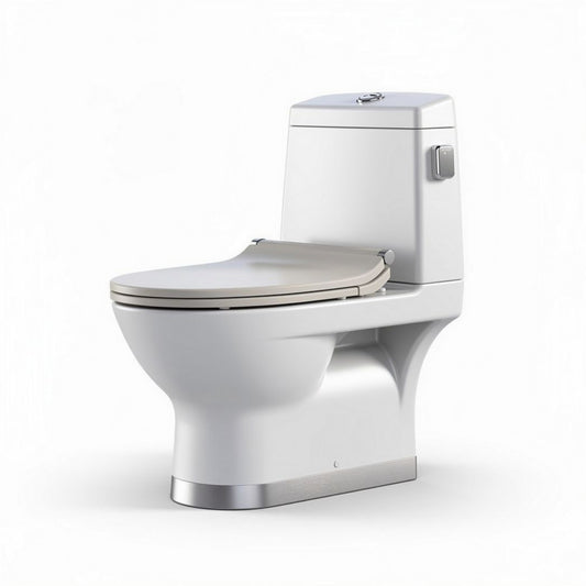 Kompakt toilet met geïntegreerde spoelfunctie en moderne uitstraling 70 x 40 x 45cm