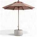 parasol met betonnen voet en verstelbare hoogte in rustgevende kleuren 250 x 250 x 250cm