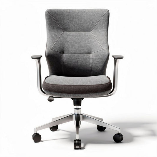 Ergonomische bureaustoel van stof met verstelbare hoogte en armleuning 80 x 60 x 100cm